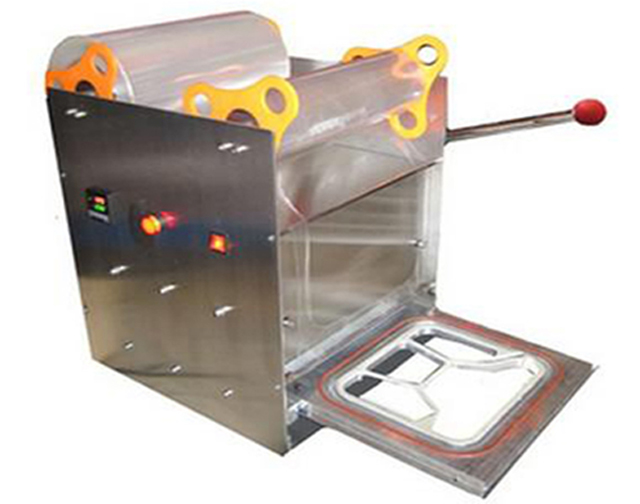 manual tray sealing machine fast food tray sealer equipment semi automatic box sealer