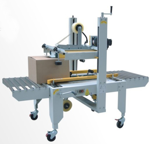 Carton sealing machine semi automatic boxes sealer equipment top-bottom belts