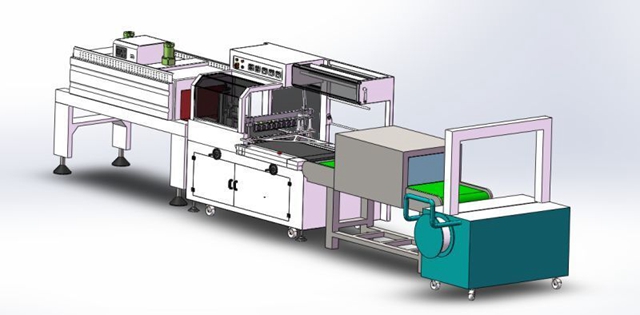 Overview Drawing of L sealer shrink machine with UV tunnel.j