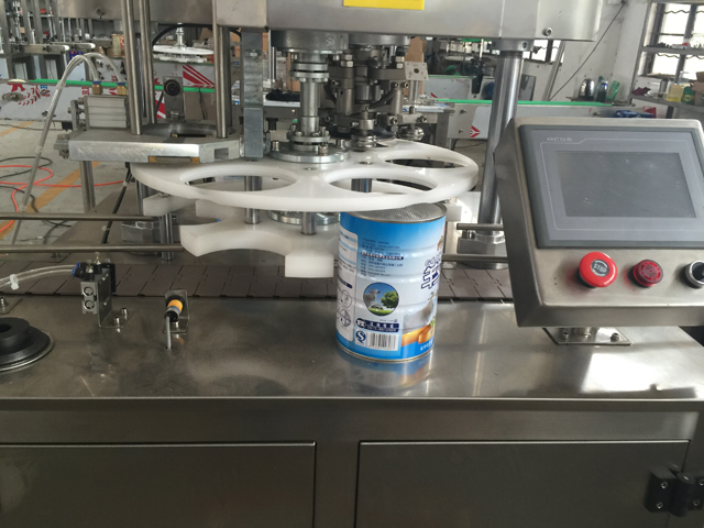 automatic cans sealing machine metal container sealer equipment with PLC touch screen controlling system