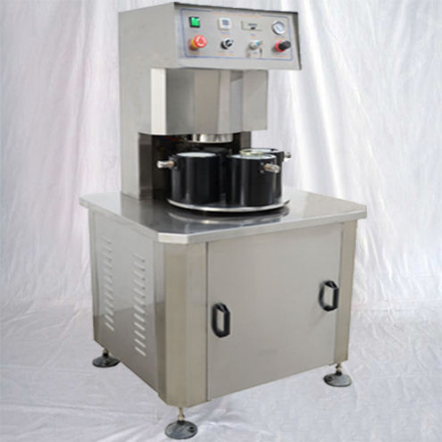 Semi automatic vacuum sealing machine for glass jars 4 heads sauce food sealer