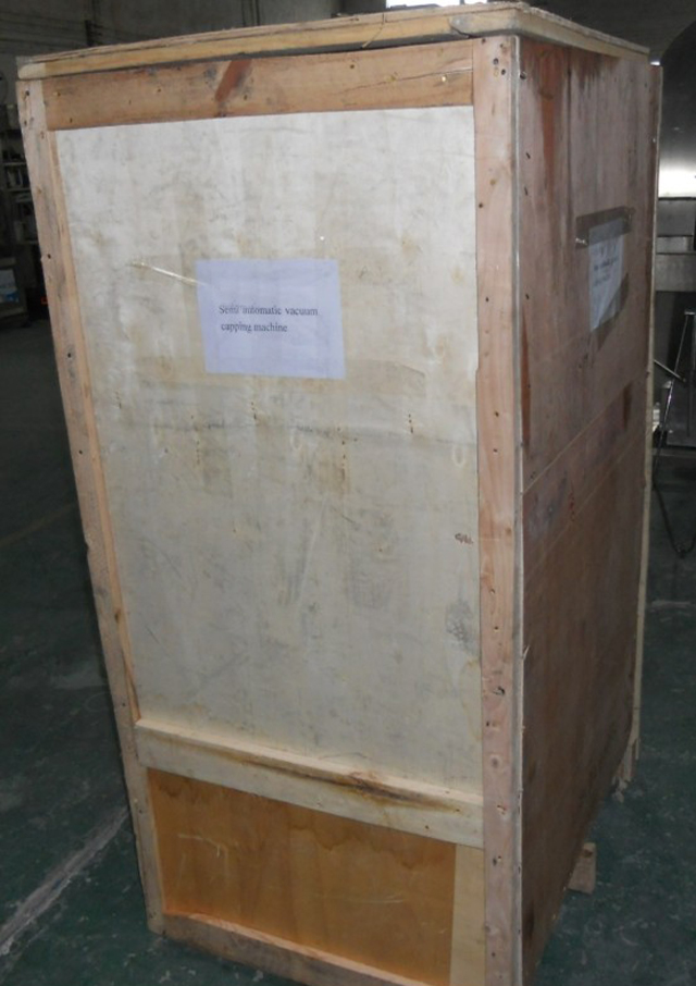 Wooden case packing for model YX-30B vacuum capper before sh