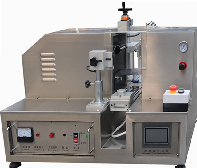 Tubes tail cutting sealing machine ultrasonic sealer equipment semi automatic for plastic &laminated tubes